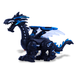 DRAGAO C/SOM LUZ MOV. E SOLTA FUMACA 30CM 0244